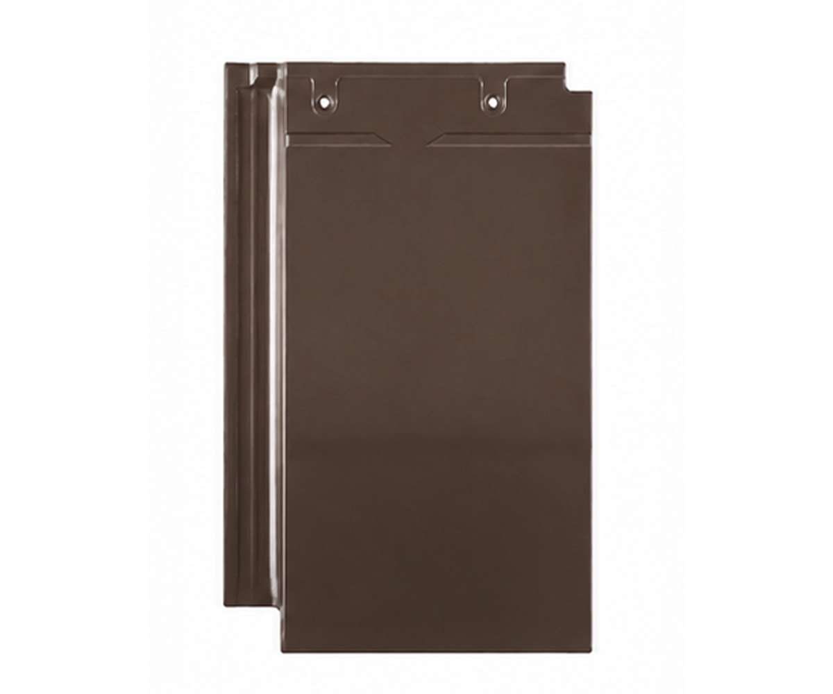 Tapco Bend Flat Coffie Brown Ceramic Roof Tile