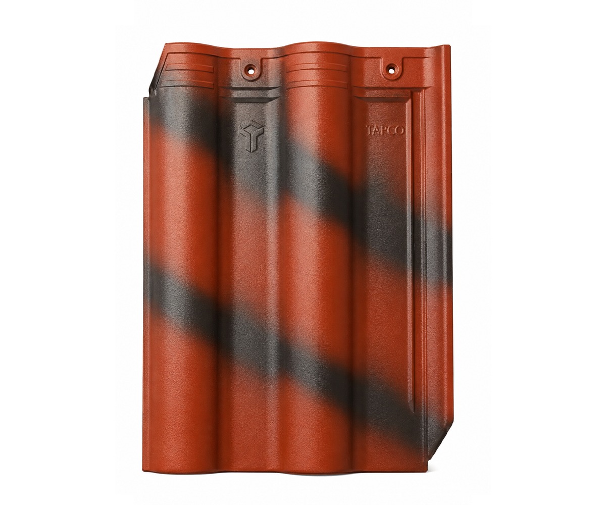 Tapco Elbano Red and Black Ceramic Roof Tile