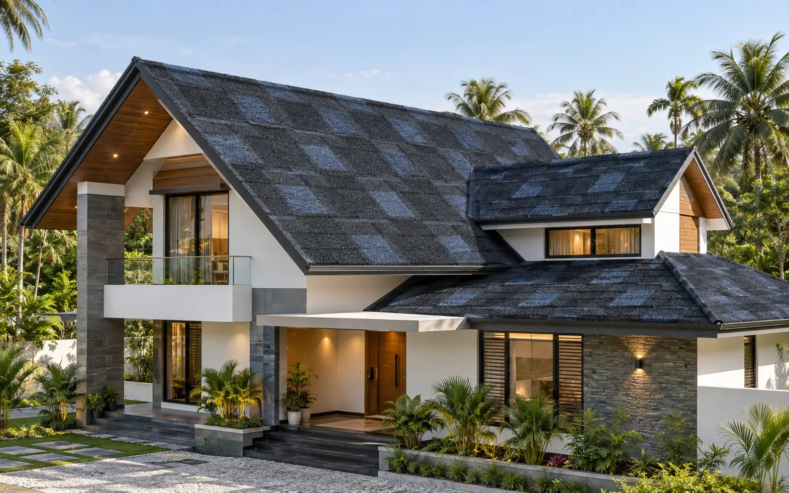 Stone coated roofing for residential homes